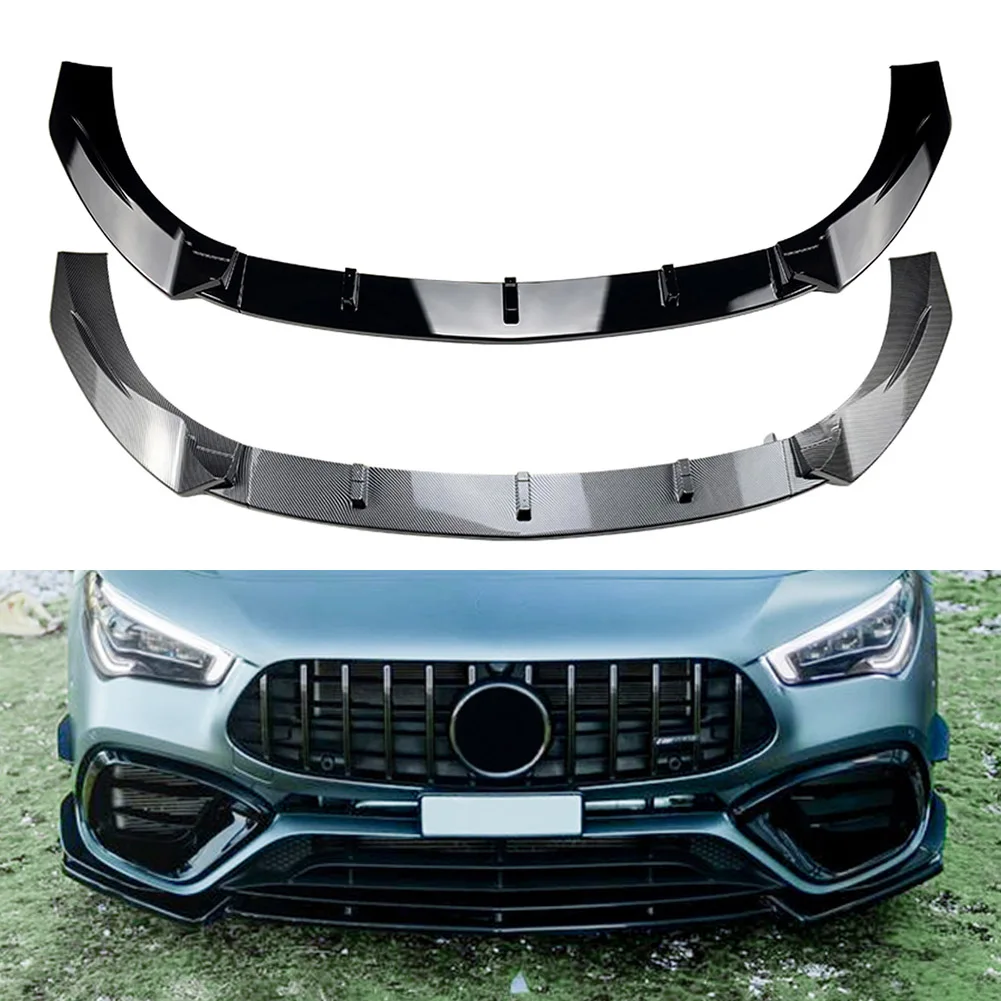 

Car Front Bumper Splitter Lip Diffuser Spoiler Guard Protector For Mercedes Benz CLA Class C118 CLA45 AMG 2019 2020 2021 2022