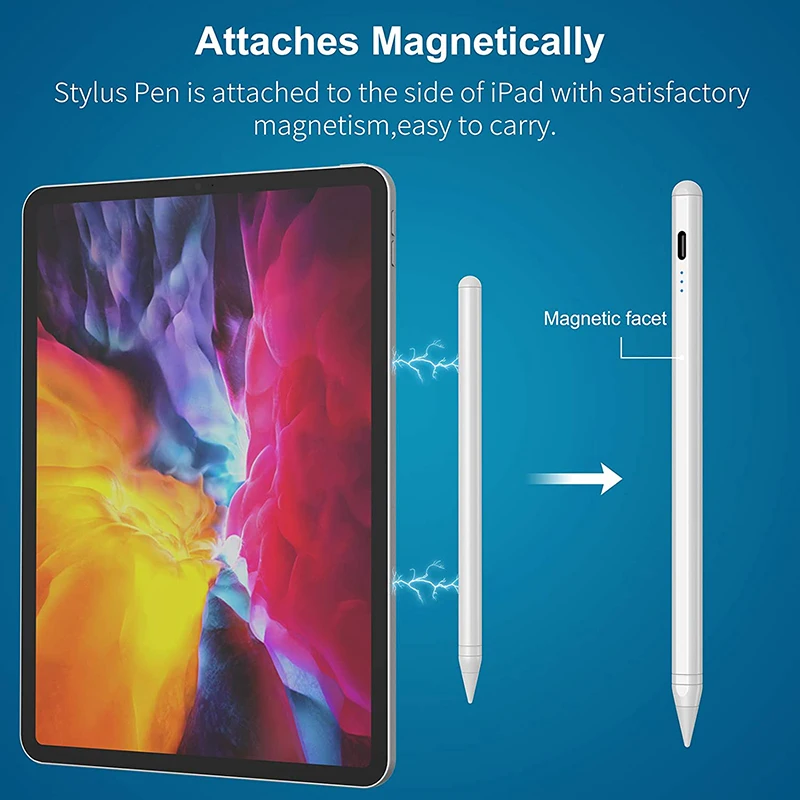 Type-C Charging App Pencil Touch Pen iPad Pencil Apple 2 1 Battery Display Reminder Tilt Palm Reject USB Stylus Pen Ipad Stylus Touch Screen Stylus