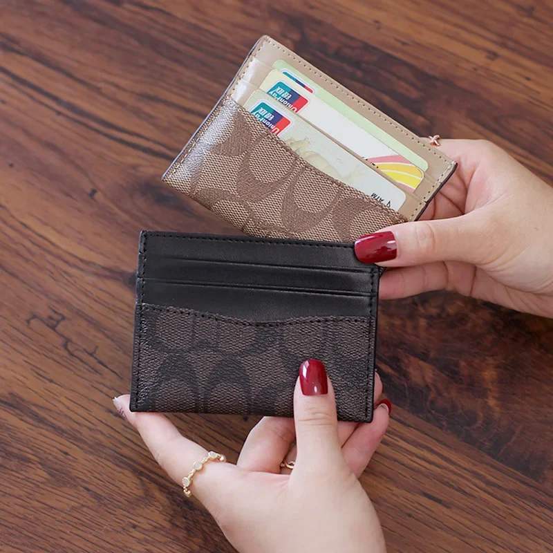 Wallet Card Holder Luxury Design Wallets For Women Multi-Function Card Holder PU Leather Female Small Card Bag Short Women's Purse