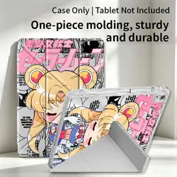 Sailormoon Inspired Tablet Case with Pen Slot and Stylish Cover - Tab S7FE 12.4 inch (Mix01)