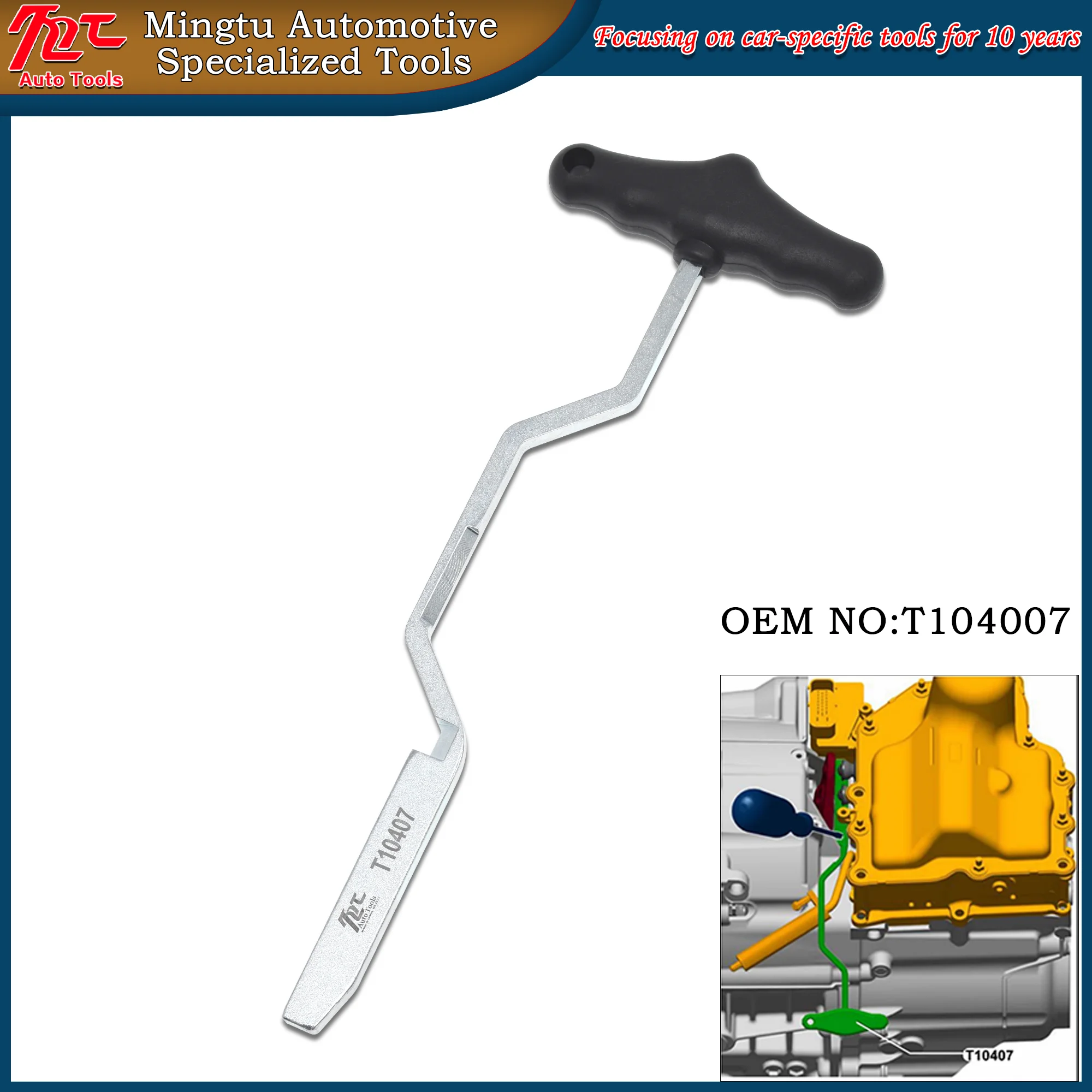 Outil Levier De Vitesse T10407 - Compatible Boîte DSG 7 Vitesses Golf, A3, Passat - Remplacement Direct