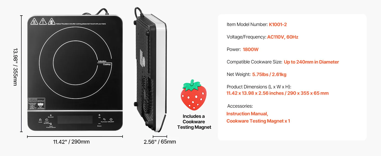 induction cooktop alternative view