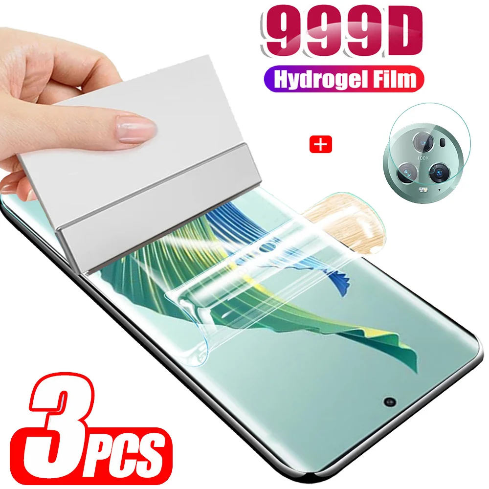Soft Pelicula Hidrogel For Honor Magic 5 Lite 5G Screen Protector Hanor Magic5 Pro Hydrogel Film Honor Magic 4 Lite Water gel Front +Camera Film