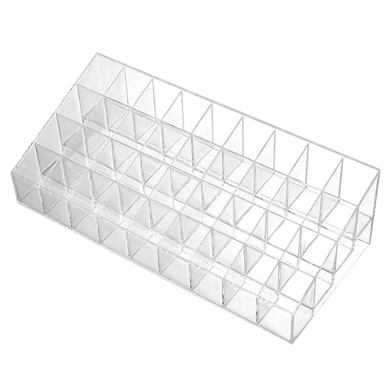 

36 Grid Transparent Acrylic Lipstick Storage Rack Cosmetic Display Rack