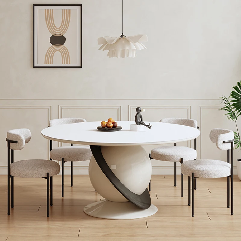 

Kitchen Modern Table Coffee Side Luxury Center Round Dining Table Console Kitchen Mobile Muebles Para El Hogar Salon Furniture