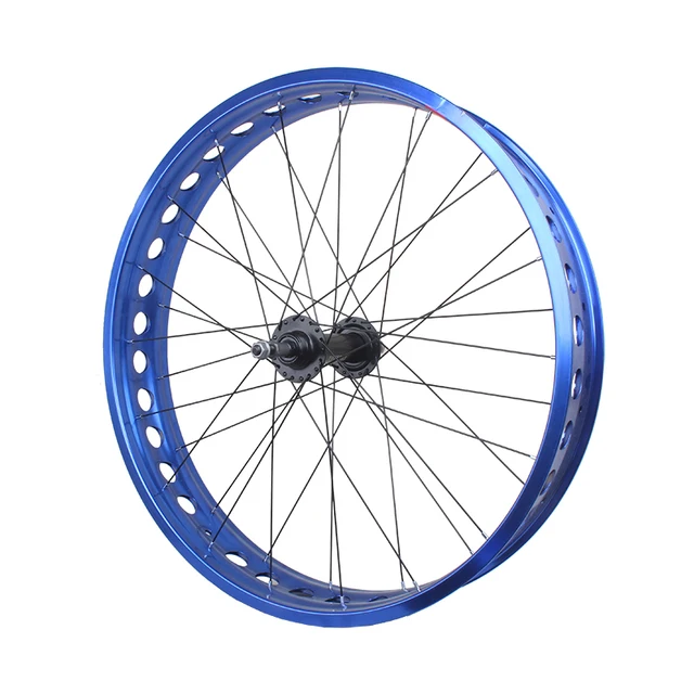 Jeu De 2 Roues De Fat Bike 26 X 4.0 Pouces – Jantes Aluminium, Frein à Disque, Pneus Sans Chambre – Lot Complet