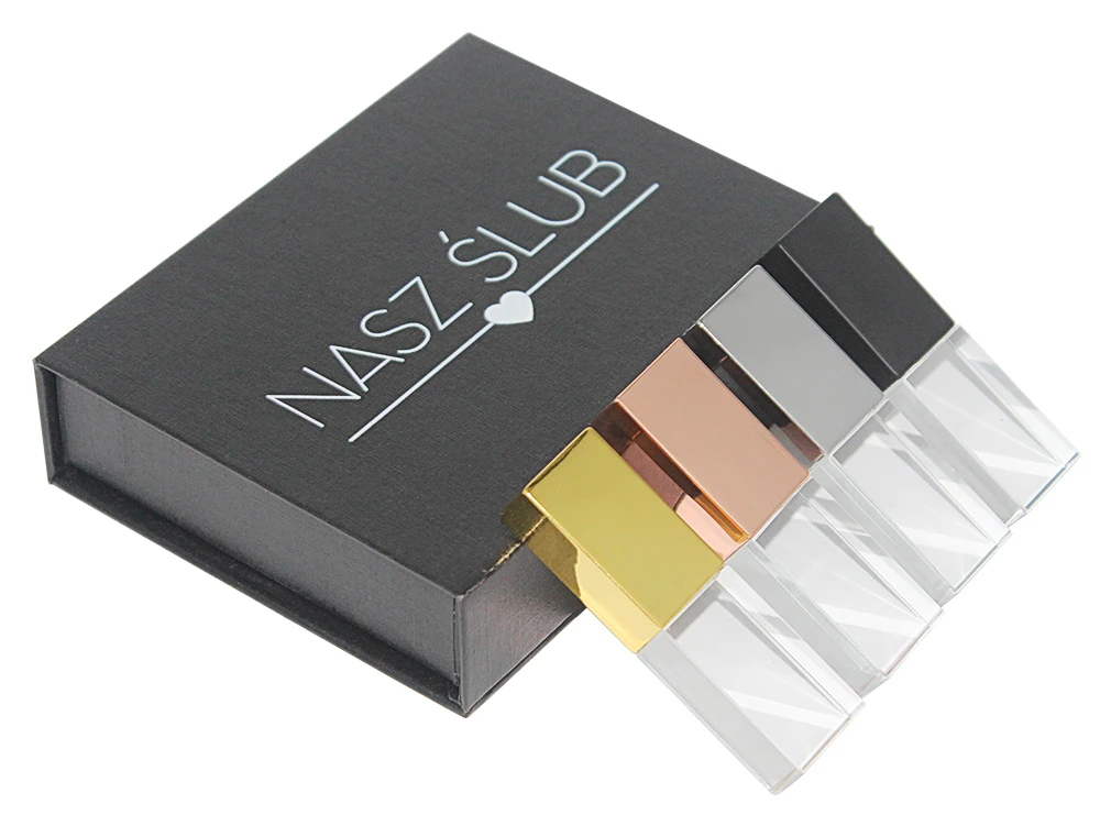 pcs lote presentes de casamento de cristal usb flash drives gravação laser logotipo personalizado caneta drive fotografia memória vara
