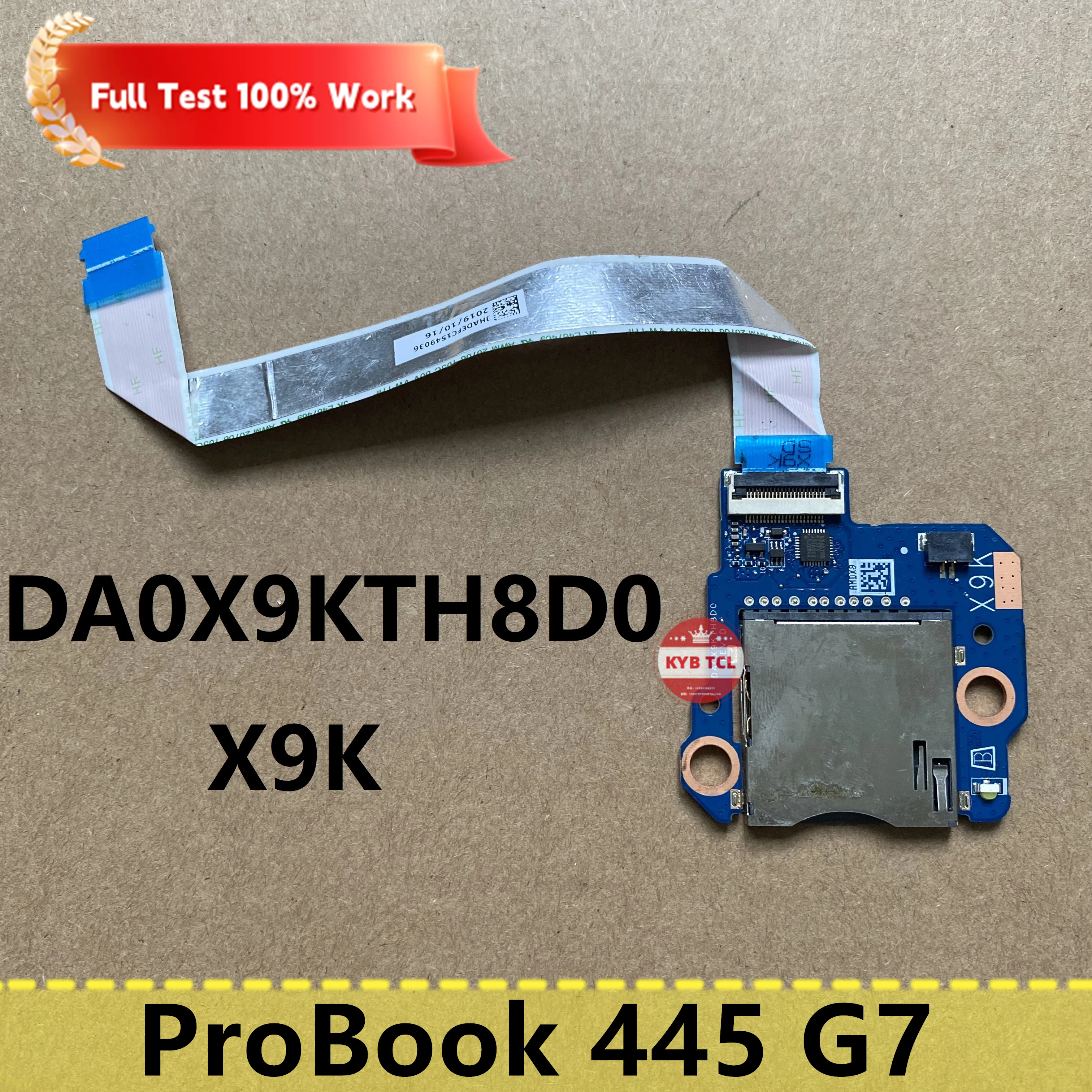 

For HP ProBook 445 G7 14" Genuine Laptop SD Card Reader Board Or Cable DA0X9KTH8D0 X9K Notebook