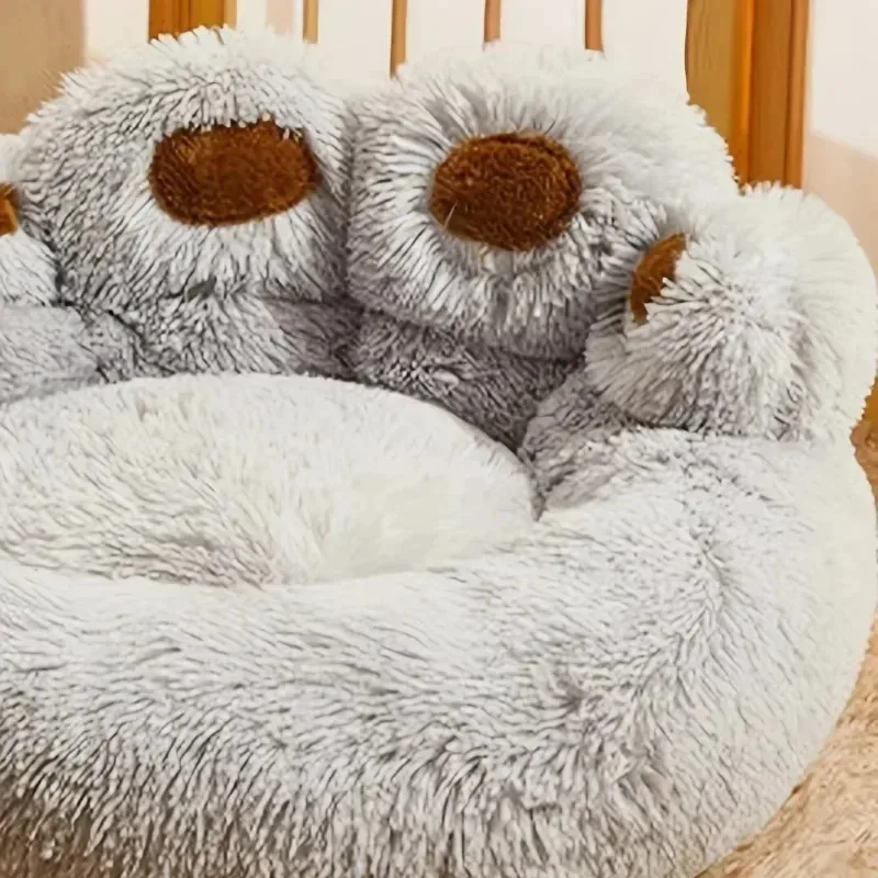 Soft Long Plush Cat kennel dog kennel winter warm pet bed Cat Bed Mat Animals Sleeping Sofa