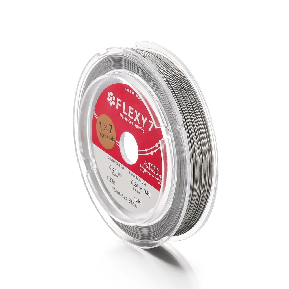 Filo di acciaio inossidabile 304, placcato argento platino, 0,6