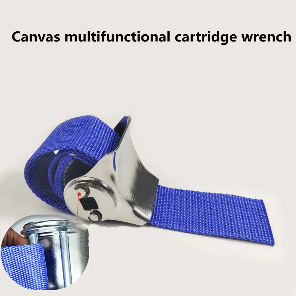 

Widened Belt Type 1/2 inch Oil Filter Wrench Canvas Belt Remover Puller Set Universal Durable