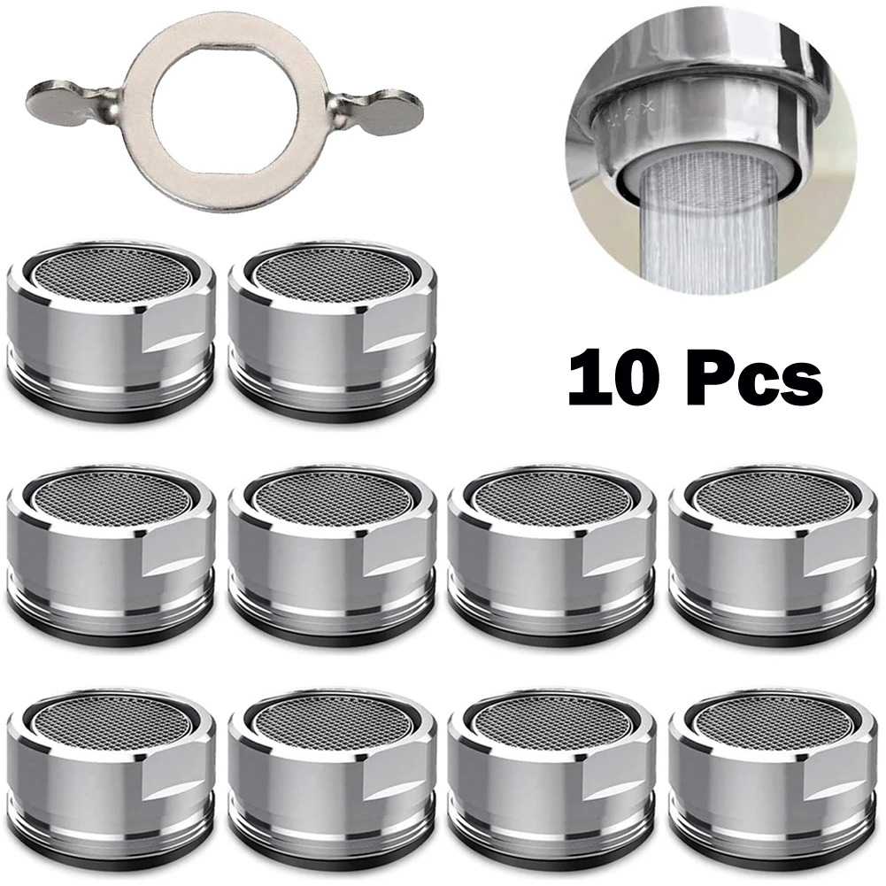 

10pcs Brass Water Saving Faucet Tap Aerator Replaceable Filter Mixed Nozzle M24 Thread Bathroom Faucet Bubbler Bathroom Parts