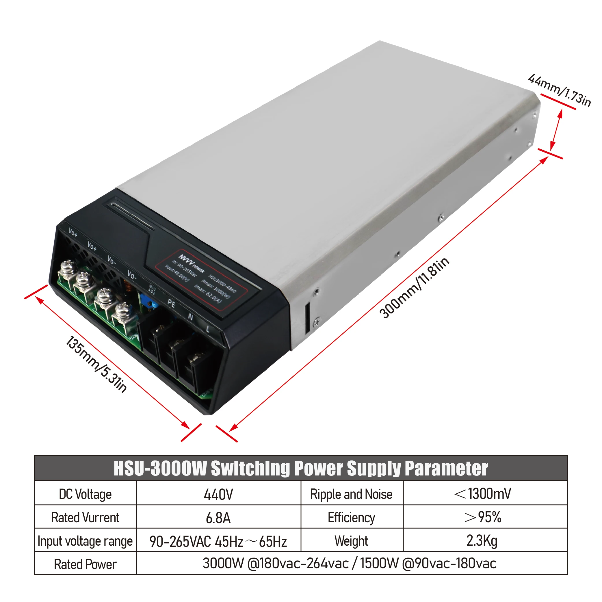 3000W-440V