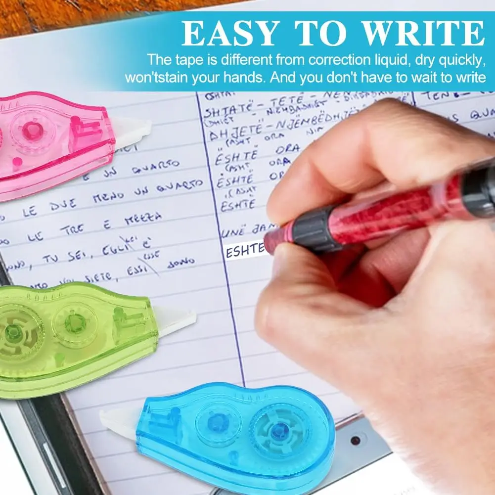 Mini Correction Tape For Instant Correction School Office Supplies 6pcs