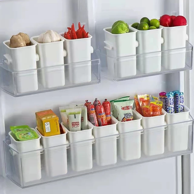 2pcs/set Japanese Style Refrigerator Storage Box, Drawer Type