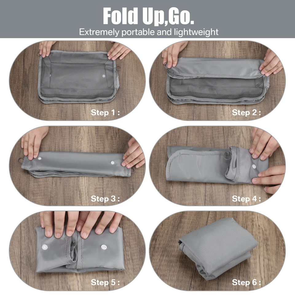 Waterproof Travel Packing Cubes Organizer Set 8pc