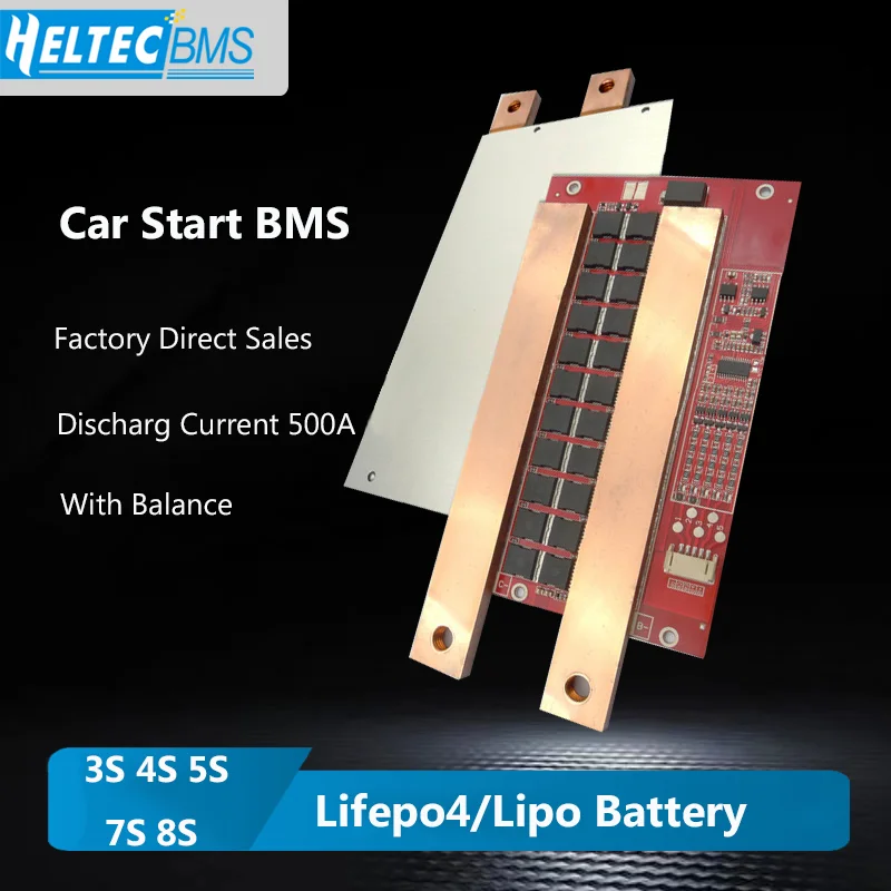 Peak 1500A Car Start up 12V 24V 460A BMS 4S 3S 7S 8S Lipo/Lifepo4