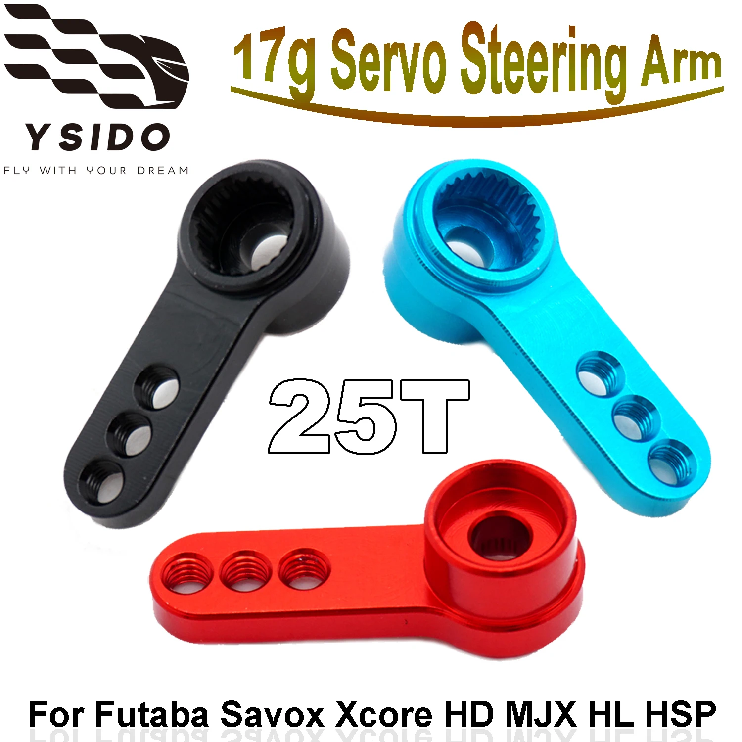 เซอร์โวโลหะ 25T น้ำหนักเบา สำหรับโมเดล DIY
