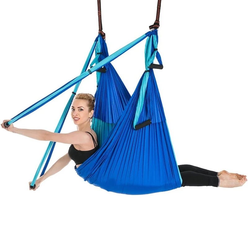 Yoga Swing Set for Home Outdoor Body Shaping Pilates Exercises Aerial Yoga Hammock Hanging Belt Inversion Trapeze