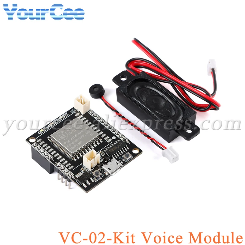 VC-02 AI Intelligent Network-free Pure Offline Voice Development Board 2MB Flash Recognition English Voice Sound Control Module