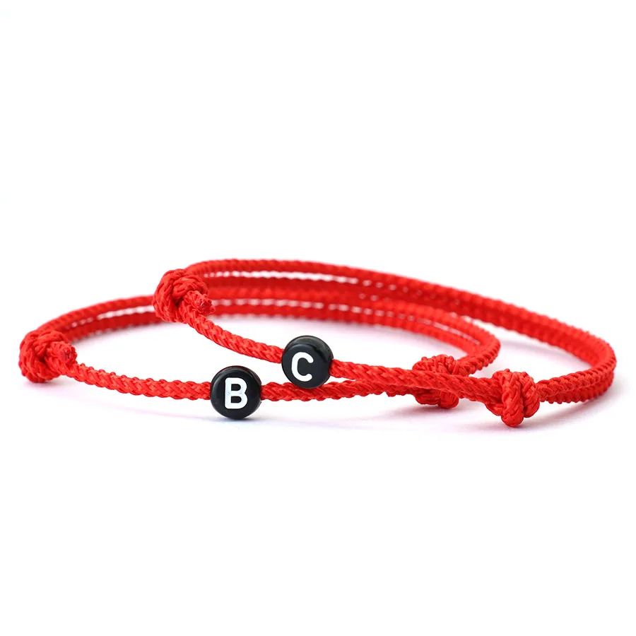 Handmade Red String Unisex Bracelet Adjustable Lucky Couple Gift