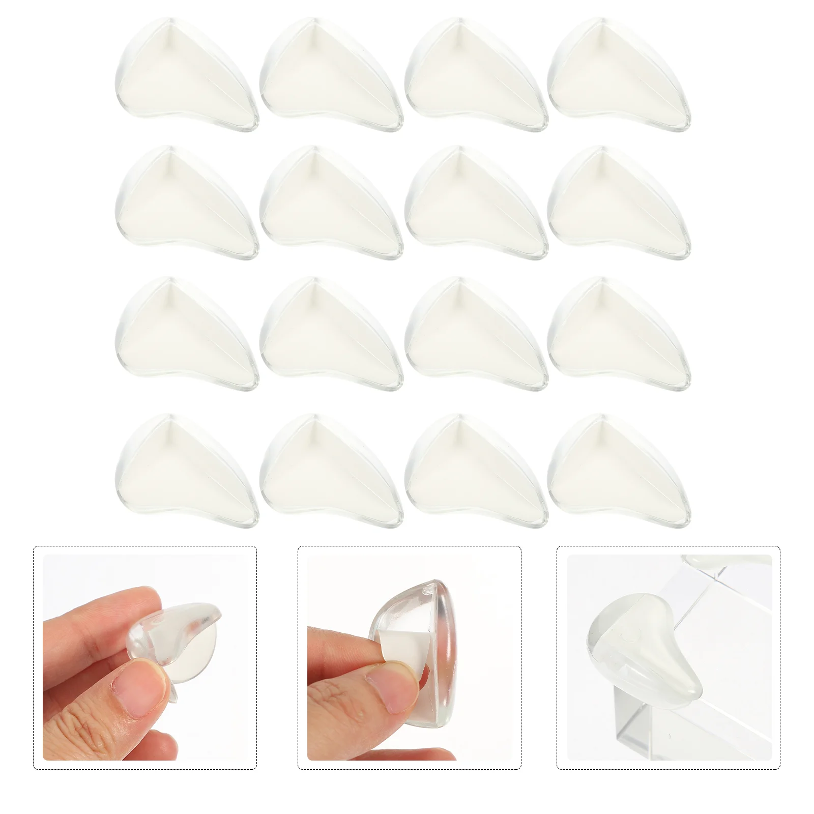 

16 Pcs Anti-collision Table Corner Guard Child Baby Furniture Bumper Pvc Edges Protective Covers