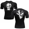 Compression Shirt Man Gym Anime Bleach T Shirt For Men New Trend Sport Men Fitness Tracksuit Boxing Jerseys Compression Shirt 4
