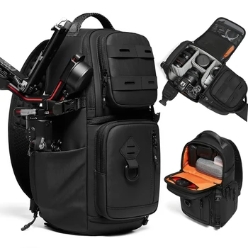 Borsa a Tracolla per Fotocamera SLR da Uomo, Borsa Messenger per Escursionismo, Viaggio, Sport all'Aperto, Borsa da Petto Compatibile con Treppiede