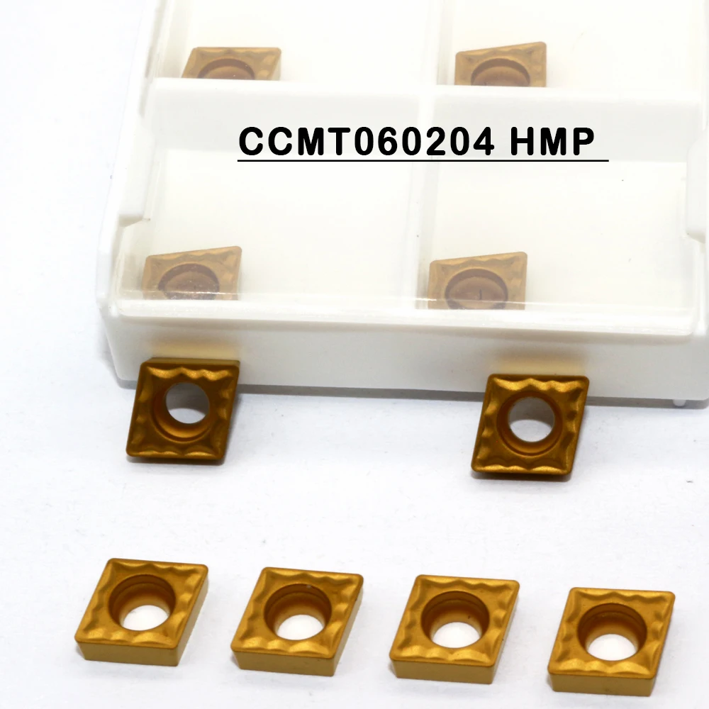 Набор токарных пластин, твердосплавная втулка CCMT060204 HMP TT9080, CCMT 060204, 10 шт.