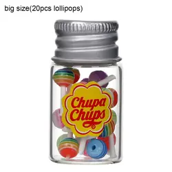 Miniature Dollhouse Candy Jar with Lollipops - DIY Kitchen Accessories (Big size)
