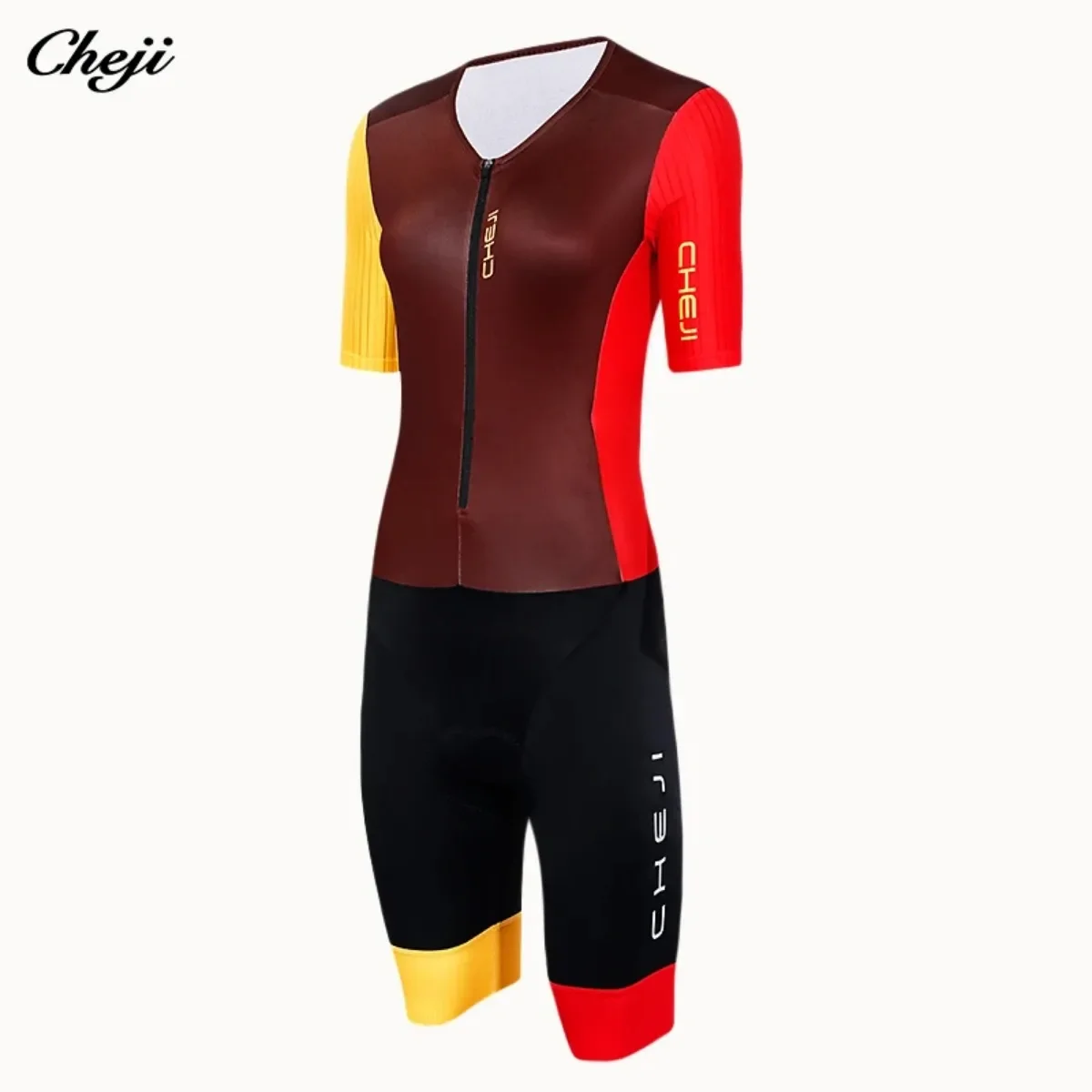 Cheji Women's Summer Riding Tights Jumpsuit Cycling Clothing Quick Drying High Quality Jersey Leg Warmers Bib Shorts Pants