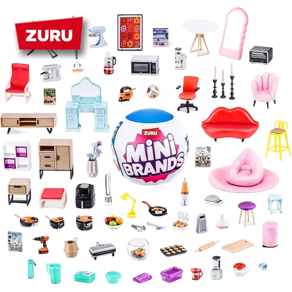 주루 5 서프라이즈 볼 미니 브랜드 홈 캡슐 시리즈 미스터리 박스 미니 하우스 컬렉션 아트워크 선물 어린이 장난감 랜덤 1개