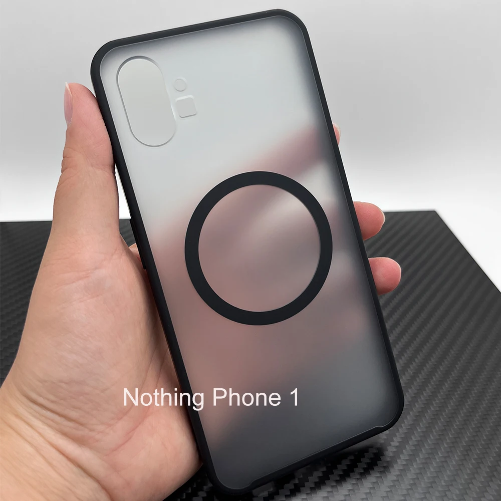 Ultra Slim Shockproof Magnetic Case - Hard Back with Soft TPU Frame, Anti-Scratch Protective Shell