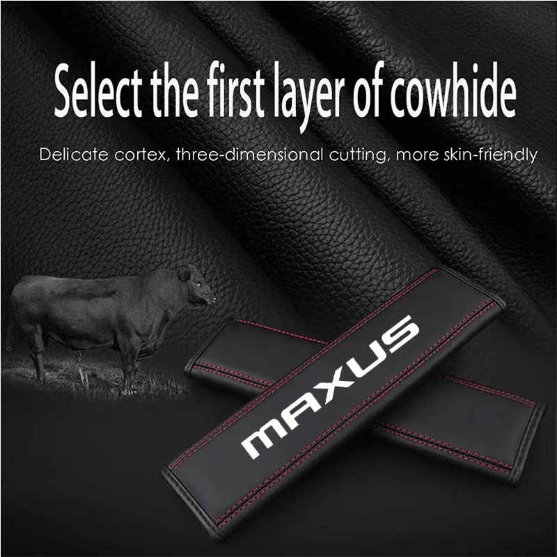 2PCS High Quality Car Seat Belt Protection Shoulder Pad Cover For Maxus T60 D60 D90 D20 T70 T90 G10 G20 G50 G90 V80 Accessories
