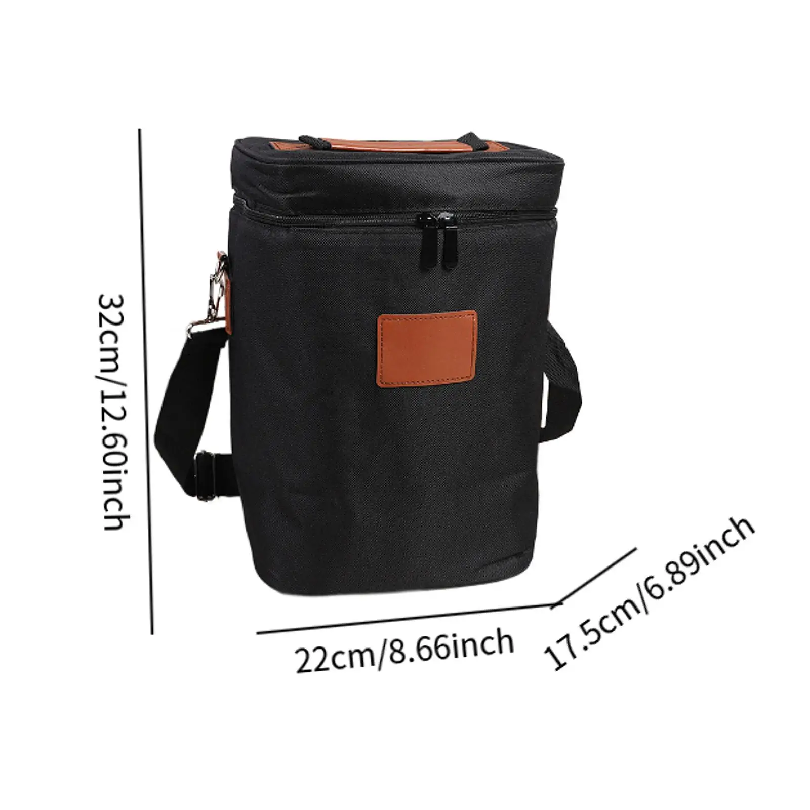 Red Insulation Bag Store 4 Bottles Picnic Bag Cooler for Park Milk