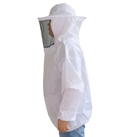 

Beekeeping Anti-bee Clothing Breathable Dedicated Beekeeping Suit Beekeeper Half body with bee-proof cap 1 Pc