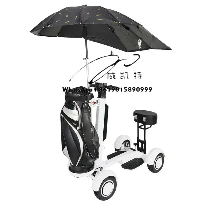 4-wheel electric foldable golf bag scooter 40-60 kilometers