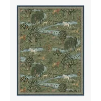 William Morris Owl Willow Nature Carpet Green Botanical Flower Animal Rug Modern Home Art Living Room Bedroom Decorative Carpet 1