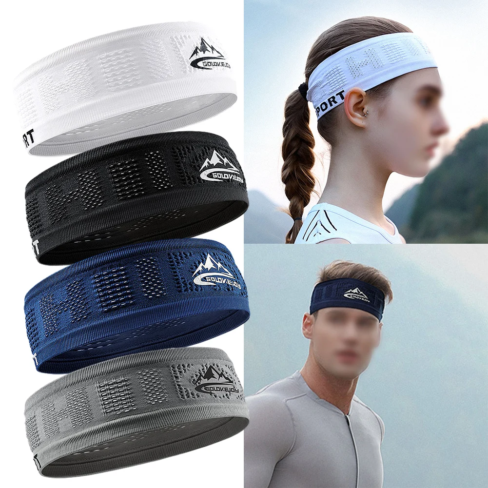 1pc Headband Sweatband Anti-Slip Sports Headband Stay Sweat-Free Outdoor Sport Hat Girth 40-60cm 48g Breathable Quick Drying