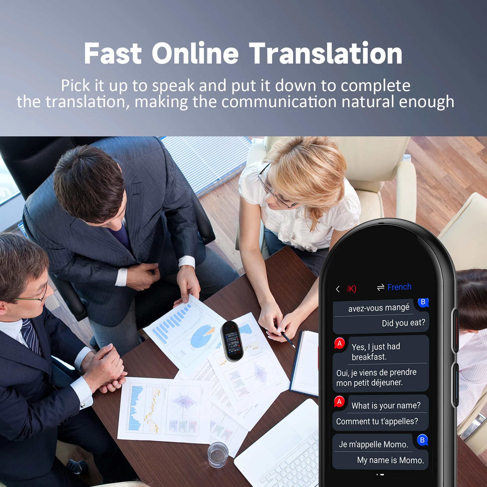Traducteur Vocal Instantané Portable : 18 Langues Hors Ligne Et 138 Langues En Ligne - SHOP XPRESS