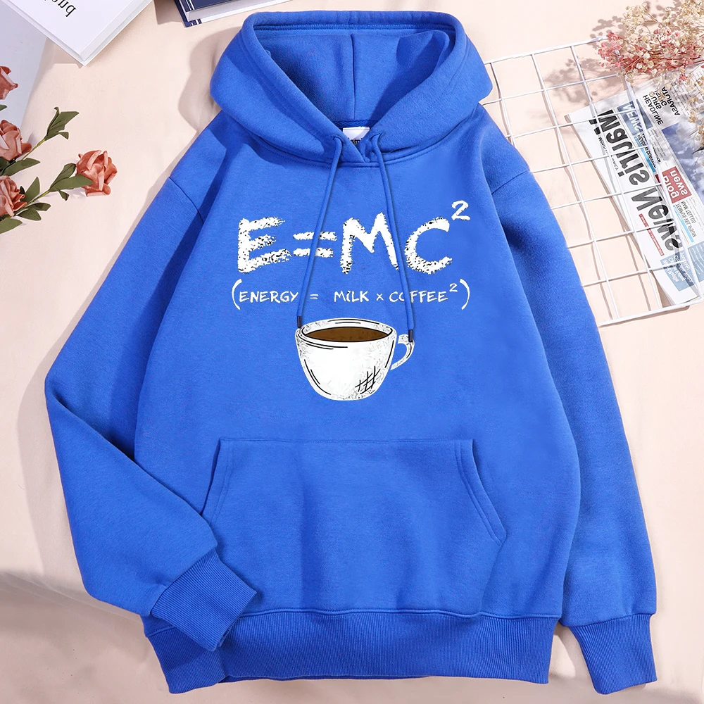Energy Milk Coffee Fun Formula Hoody Men Women Cute Fitness Clothing Pattern Loose Sweatshirt Autumn Pullover Couple Hoodies