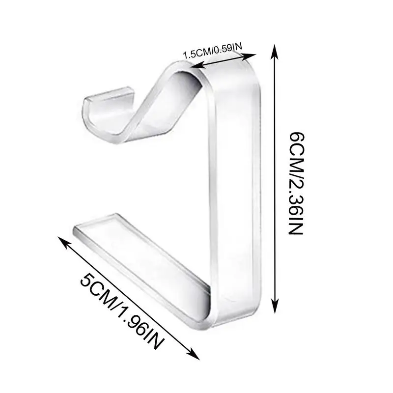 Clip Per Tovaglia A Forma Di Cuore - Set Di 10, Marmo E Acciaio, Per Interni Ed Esterni