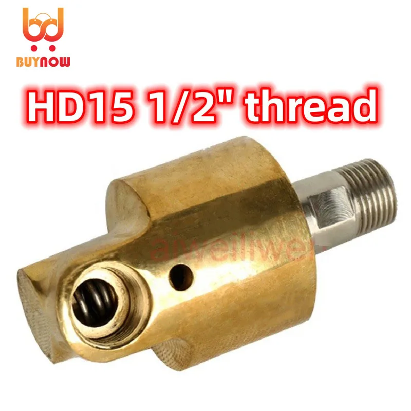 Polegada Rotativa Conjunta 360 Junta Giratória Água ar Óleo Giratória Acoplamento Spray Conector Universal Latão Rotação União Hd15 Dn15