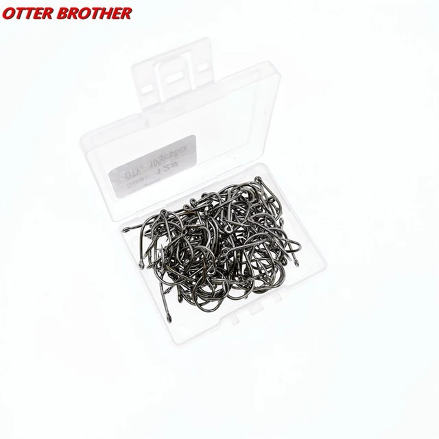 120pcs / Box Circle Carp Eyed Fishing Hook Size 3-12# Ring eye Japan  Fishhooks Fishing Single