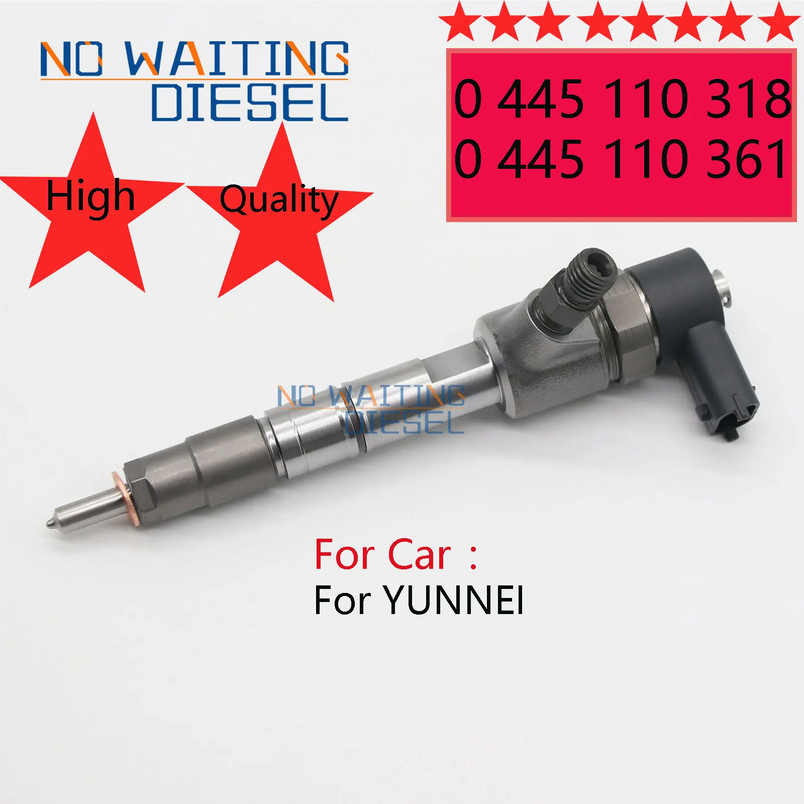 

0445110318 0445110361 Common Rail Fuel Injection 0 445 110 318 Common Rail Injector 0 445 110 361 For YUNNEI