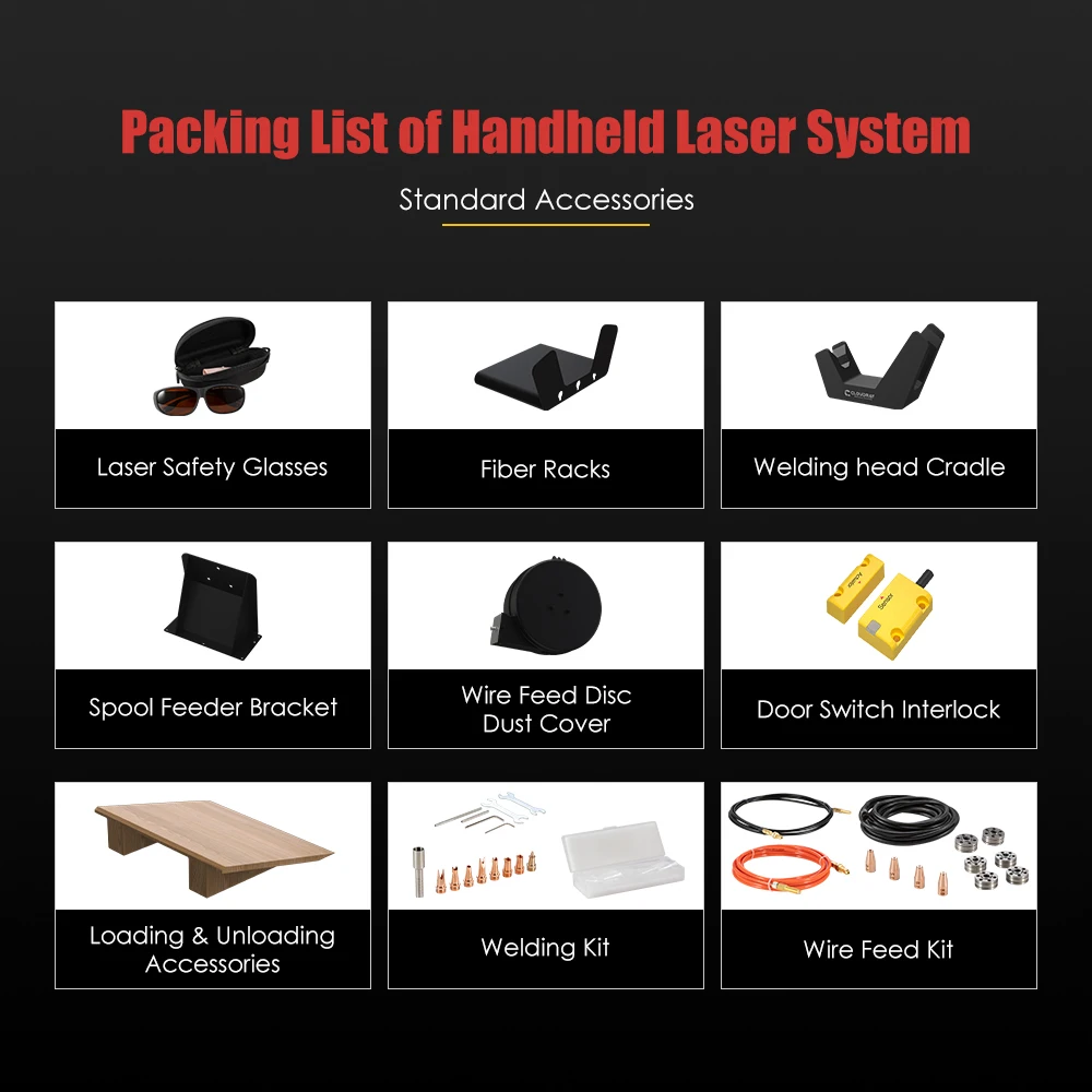Cloudray Handheld 3 in 1 Handheld Laser Welding & Cleaning Machine 1080nm 1500W 2000W Laser Welding Machine 6