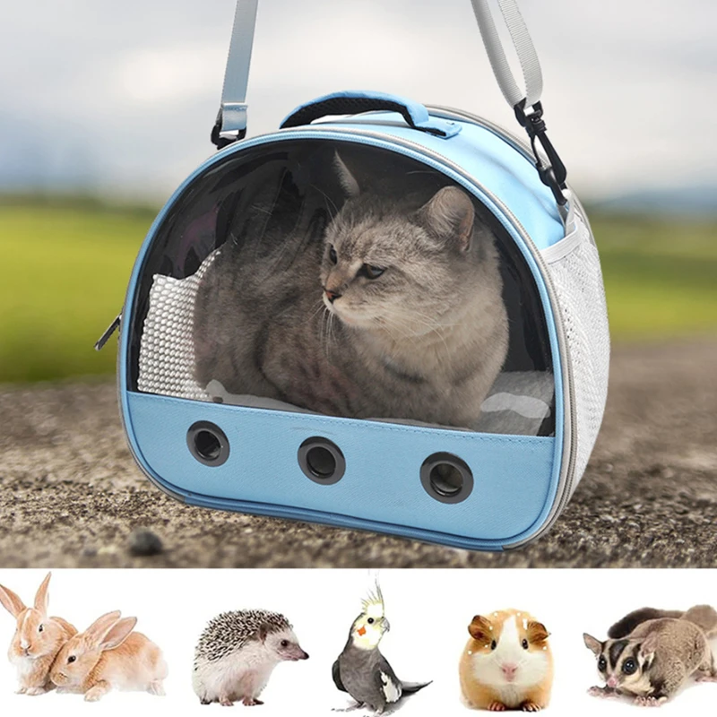 

Window Transparent Outdoor Portable Pet Carrier Bag Breathable Travel Bag For Rabbit Hamster Chinchilla Hedgehog Pet Supplies