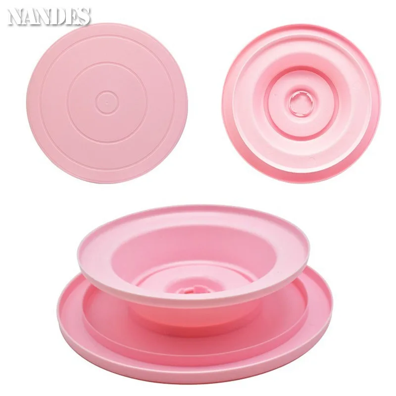 Plastic Cake Baking Tools Accessories Stand DIY Mold Rotating Stable Anti-skid Round Cake Table Stand Rotating Kitchen Tools cake stand cake turntable baking supplies cake tools rotating bearing turntable