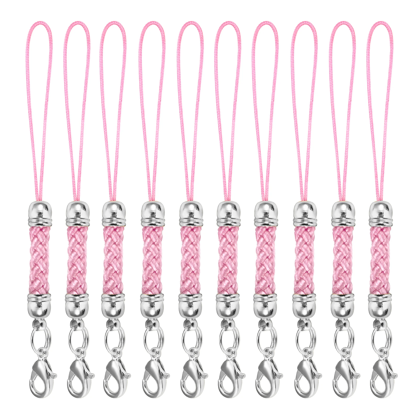 10-Pack Keychain Rope with Lobster Clasp