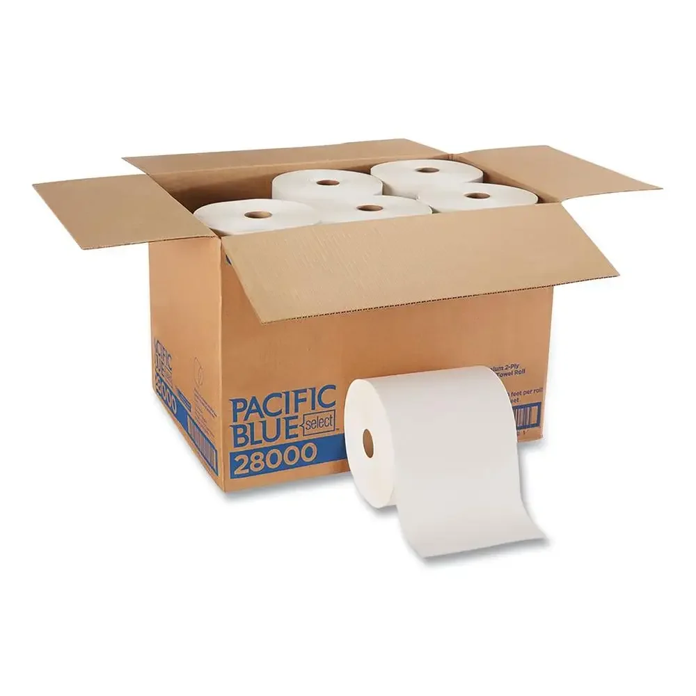 Luxuriously Soft Georgia Pacific Blue Select Premium Nonperf Paper Towels 2-Ply 7.88 x 350 ft White 12 Rolls/Carton Honeycomb